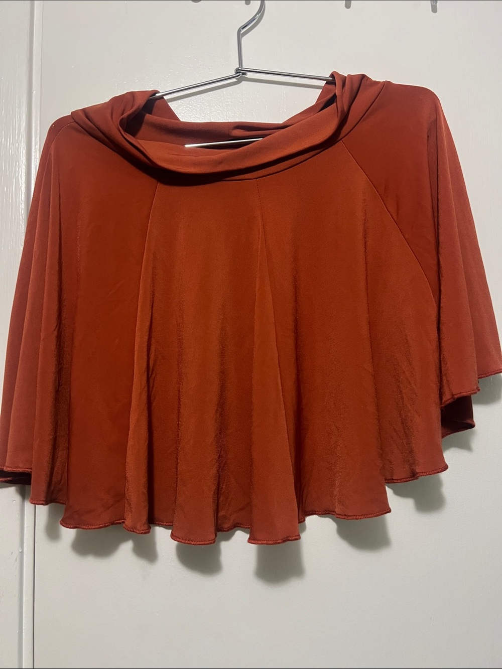 Forever 21 Rust Red Circle Skater Skirt